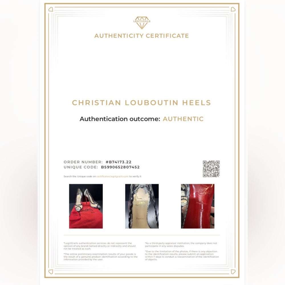 Christian Louboutin HARGARET 120 WATERSNAKE PRINTED/NAP - Picture 15 of 15